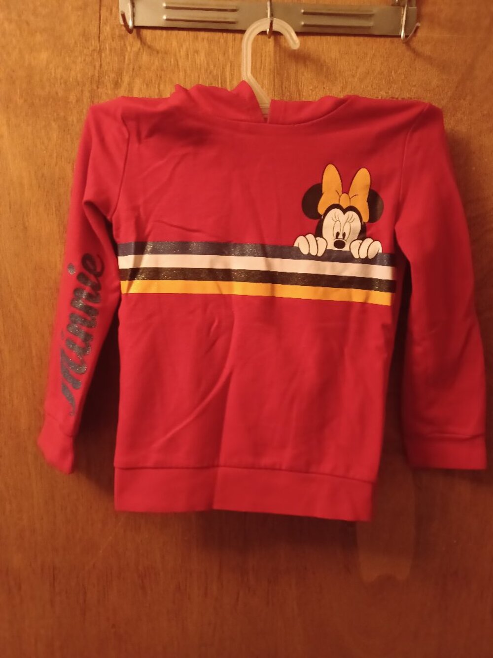 Disney Girls Hoodie Minnie On The Arm